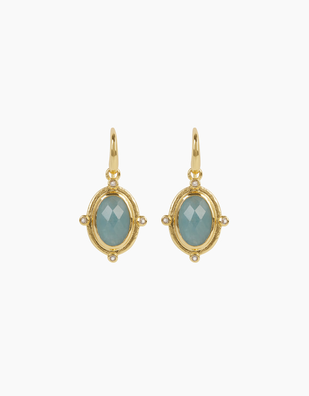 Bianc - Breeze Earrings Milky Aquamarine