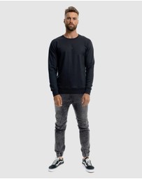 Xander - Monarch Mono Embroidery Crewneck