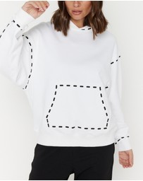 ALEXANDRA - Dashes Jumper White