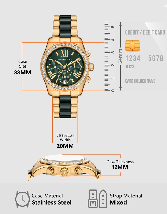 Michael Kors - Lexington Two Tone Chronograph Watch