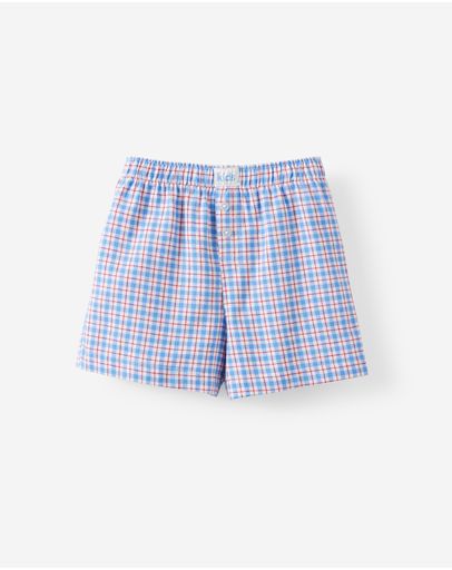 DARK VANILLABLUE BONNET CHECK