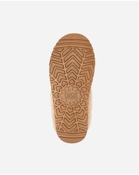 Ozwear Connection Uggs - Ugg Slippers Collar Unisex Premium Sheepskin Slippers Suede