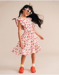 Huxbaby - Cherry Pinafore Dress - ICONIC EXCLUSIVE - Babies-Teens
