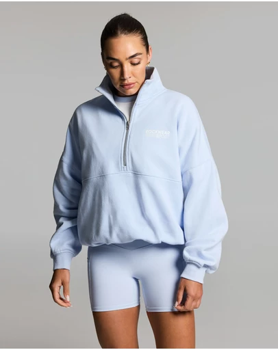 Rockwear - Cotton Fleece Cinched Half Zip