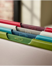 Joseph Joseph - Folio™ Icon 4-piece Regular Chopping Board Set with Storage Case (Multicolour)