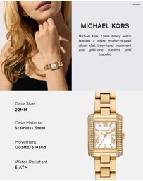 Michael Kors - Emery Gold Tone Analogue Watch