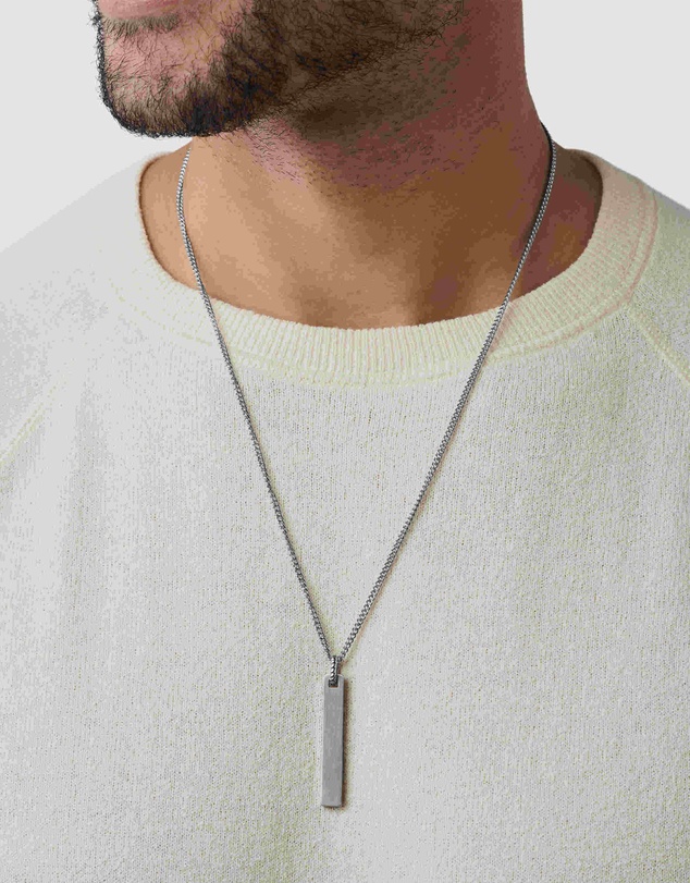 Fossil - Fossil Vintage Casual Silver Necklace JF03988040