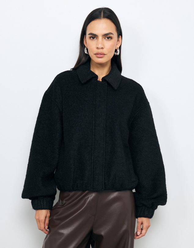 AERE - Isla Wool Blend Bomber Jacket