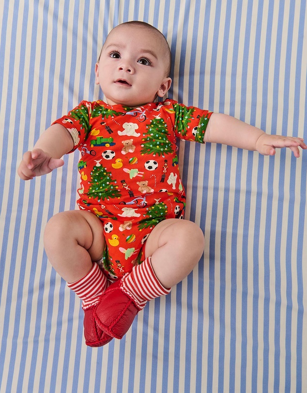 Kip&Co - Christmas Santa's Little Helper Baby Booties - Babies
