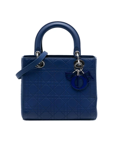 Pre-Loved by Azura Reborn - Pre-Loved Medium Ultra Matte Calfskin Cannage Embossed Lady Dior