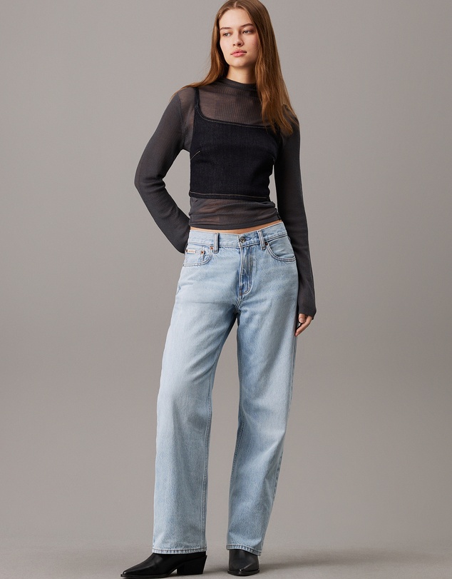 Calvin Klein Jeans - Sheer Knit Long Sleeve Top