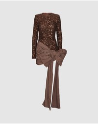 ROTATE - Sequins Bow Mini Dress
