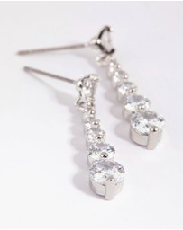 Lovisa - Small Graduated Crystal Drop Earrings