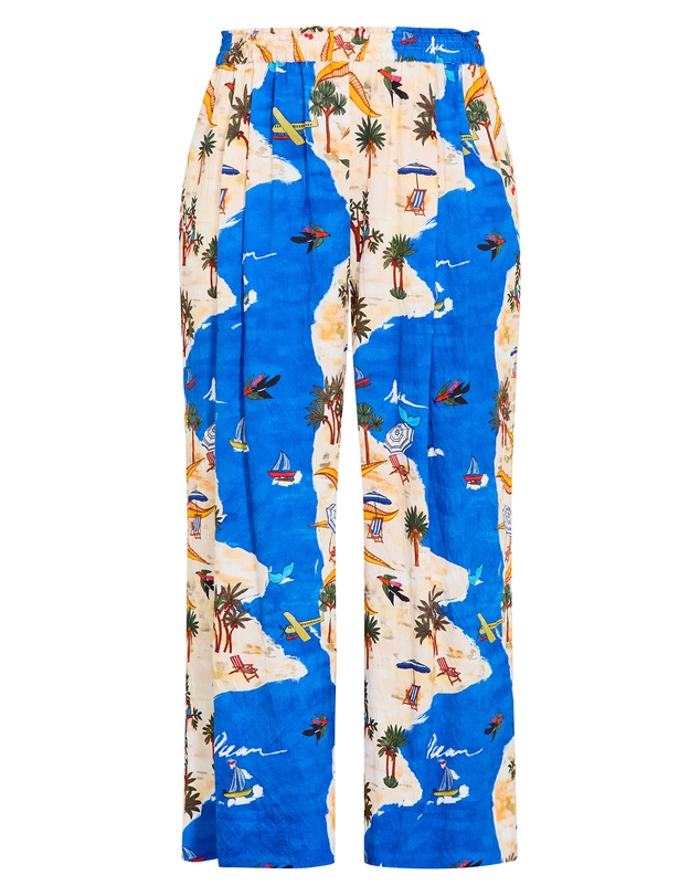 City Chic - Postcard Placement Print Pant