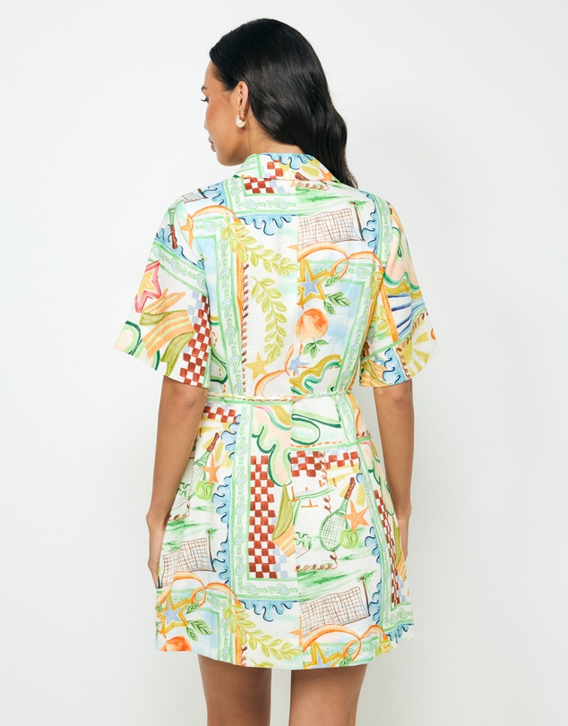 AERE - Lana Mini Shirt Dress