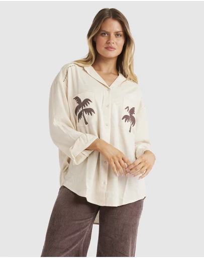 Billabong - Womens Sunset Canyon Short Sleeve Shirt