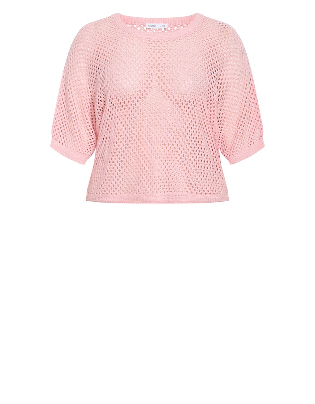 City Chic - Crochet Knit Top