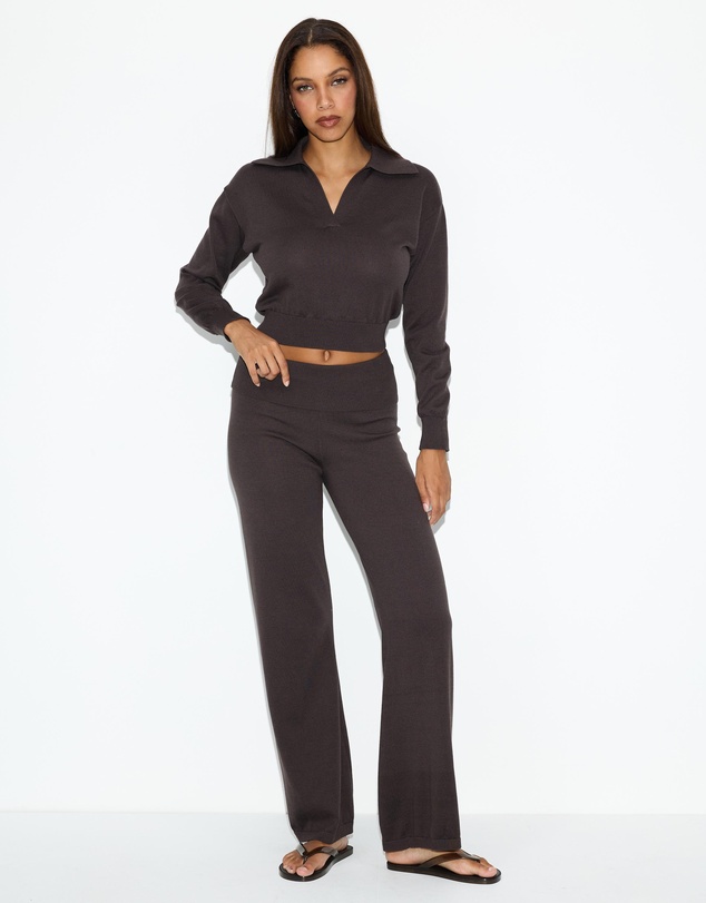 Dazie - Sonia Straight Leg Knit Pants