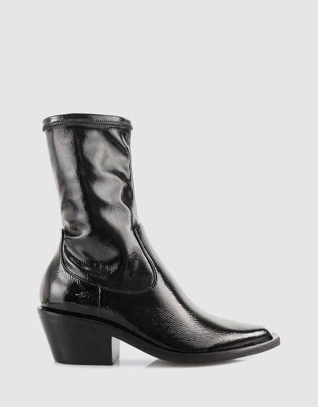 Sempre Di - Jayda Patent Ankle Boots