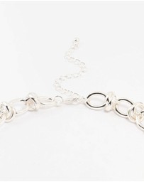 Lovisa - Silver Plated Knotted Chain Necklace
