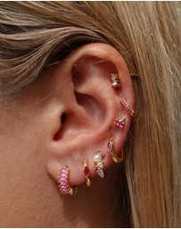 Izoa - Celine Huggie Earrings