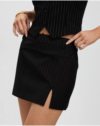 Style Addict - Side Split Mini Skirt