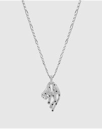 Nialaya Jewellery - Men's Sterling Silver Panther Necklace