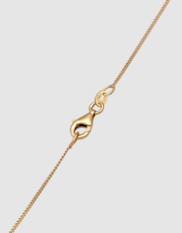 Elli Jewelry - Necklace Delicate Moonstone 925 Sterling Silver Gold-Plated