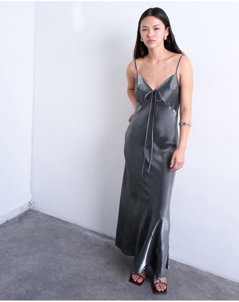 topshop silver maxi dress TOPSHOP: Women's Maxi Dresses and Full-Length Dresses
