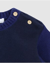 Bebe by Minihaha - Jake Block Knitted Jumper - Babies