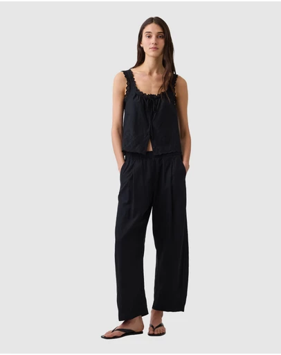 GAP - Linen Barrel Pants