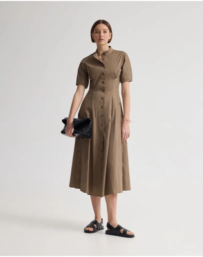 Oxford - Olyvia Snaps Midi Dress