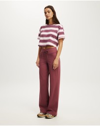 Cotton On Body Active - Ultra Soft Tie Front Wide Leg Pant