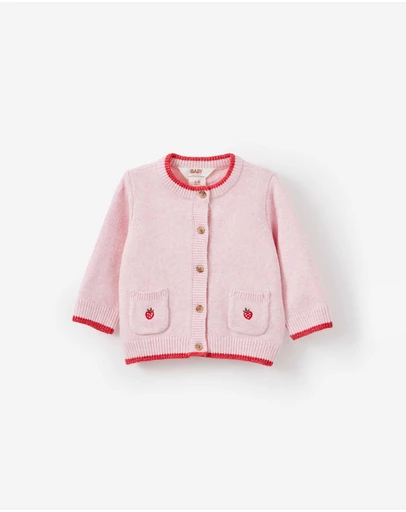Cotton On Kids - Baby Organic Blend Knit Cardigan