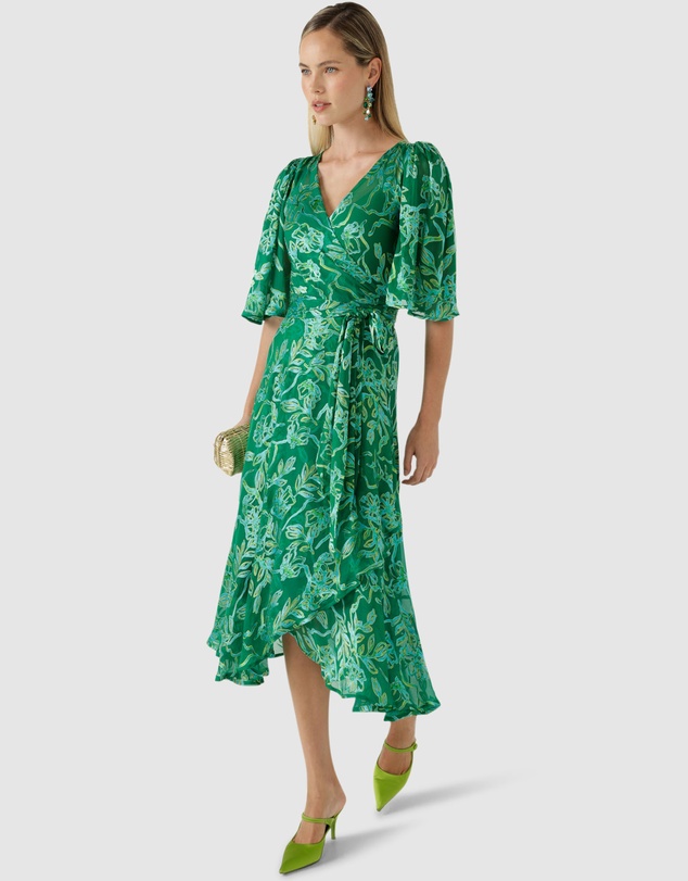 SACHA DRAKE - Garden Maze Wrap Dress
