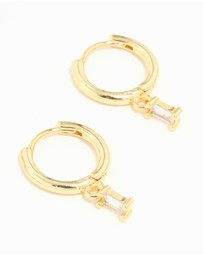 Lovisa - Gold Plated Brass Cubic Zirconia Chain & Stud Earrings 3-Pack
