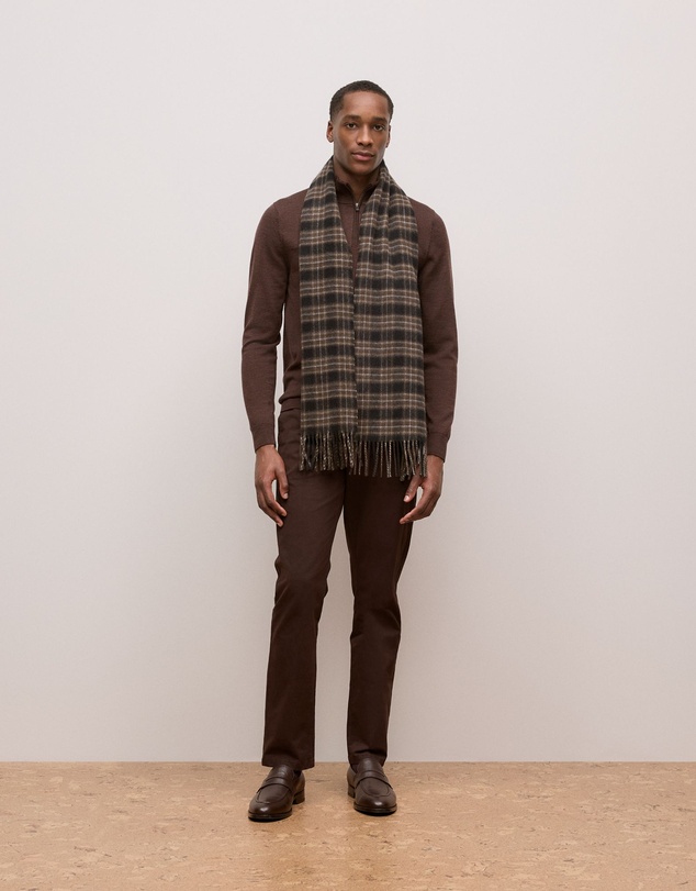 Trenery - Merino Half Zip in Espresso