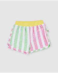Goldie + Ace - Flick Flack Stripe Shorts - Babies-Kids
