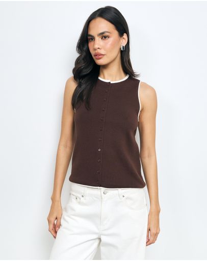 Chocolate With White Trim