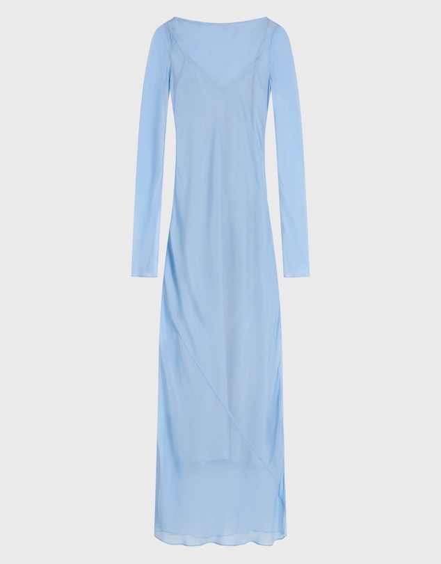 BONDI BORN - Capri Silk Bias Long Dress - Sky