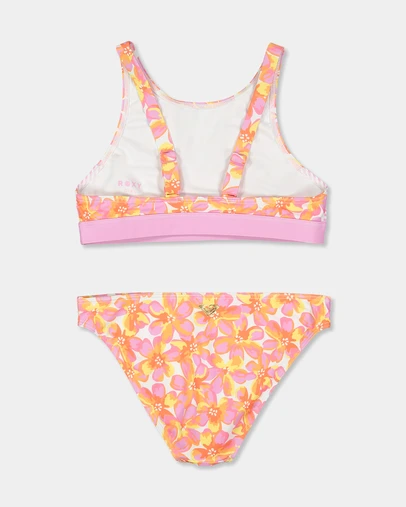Roxy - Girls 8 to 16 Petal Party Crop Top Two Piece