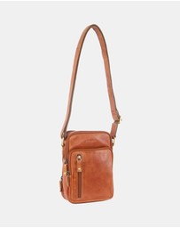 Pierre Cardin - Pierre Cardin Rustic Leather Cross Body Bag