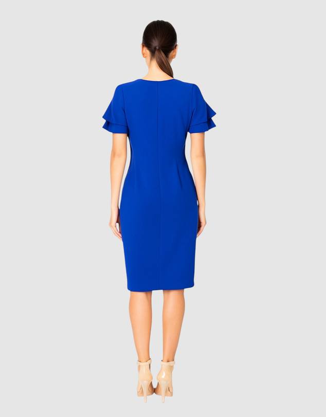 Pink Ruby - Toscana Frill Sleeve Dress