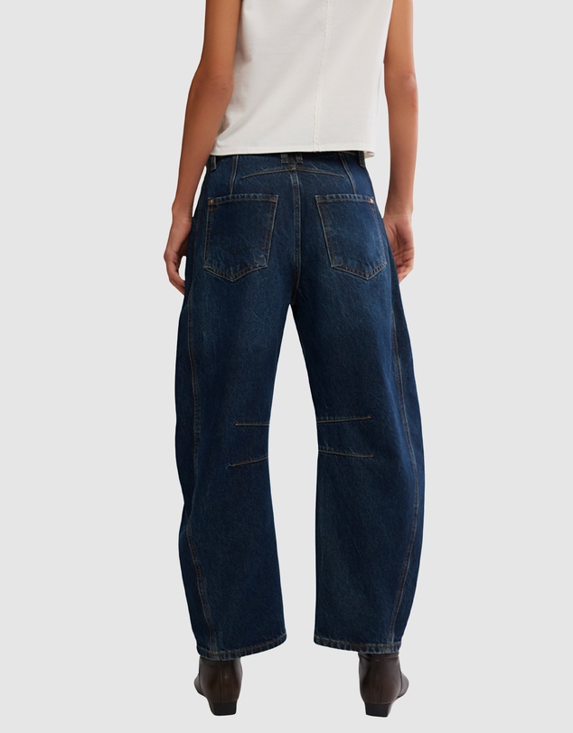 Free People - Good Luck Mid Rise Barrel Jeans