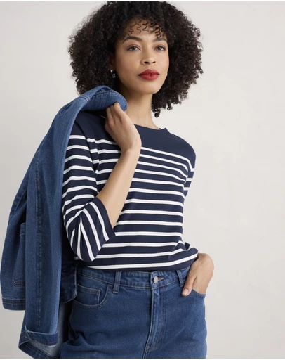 Seasalt - Seasalt Cornwall Navy Sailor Shirt