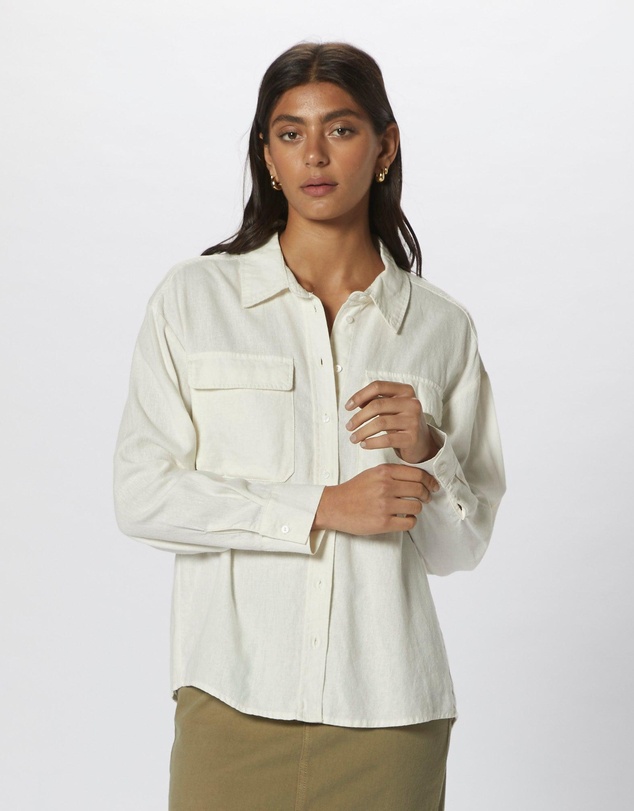 ONLY - Caro Linen Pocket Shirt