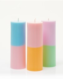 XRJ Celebrations - Pillar Two-Tone Tulip Candle