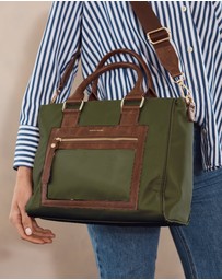 Pierre Cardin - Pierre Cardin RFID Lightweight Nylon Mini Tote with Crossbody