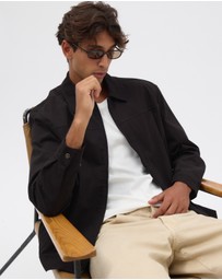 AERE - Organic Cotton Twill Trucker Jacket