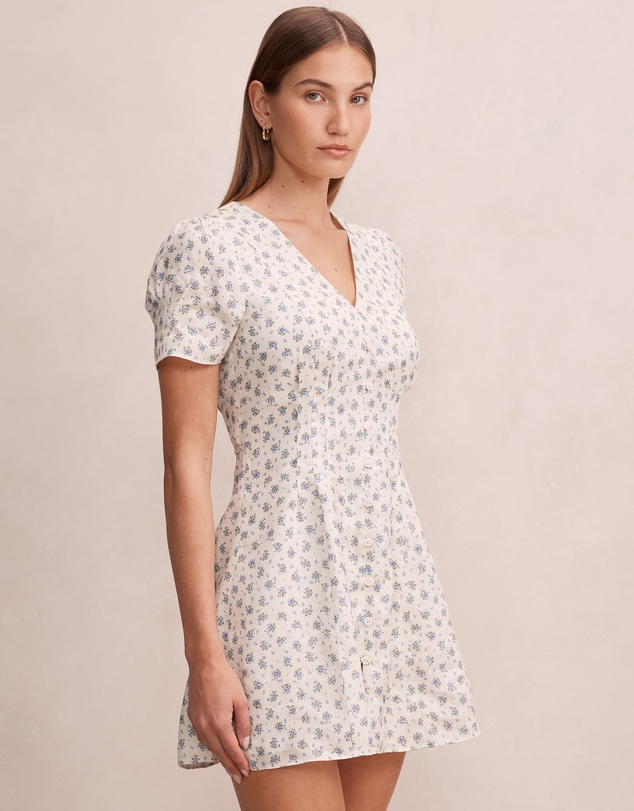 Forever New - Saffia Pintuck Linen Mini Dress